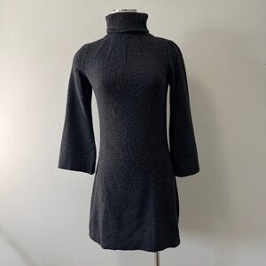 Diane Von Furstenberg Black Long Sleeve Dress Cashmere Size P Small